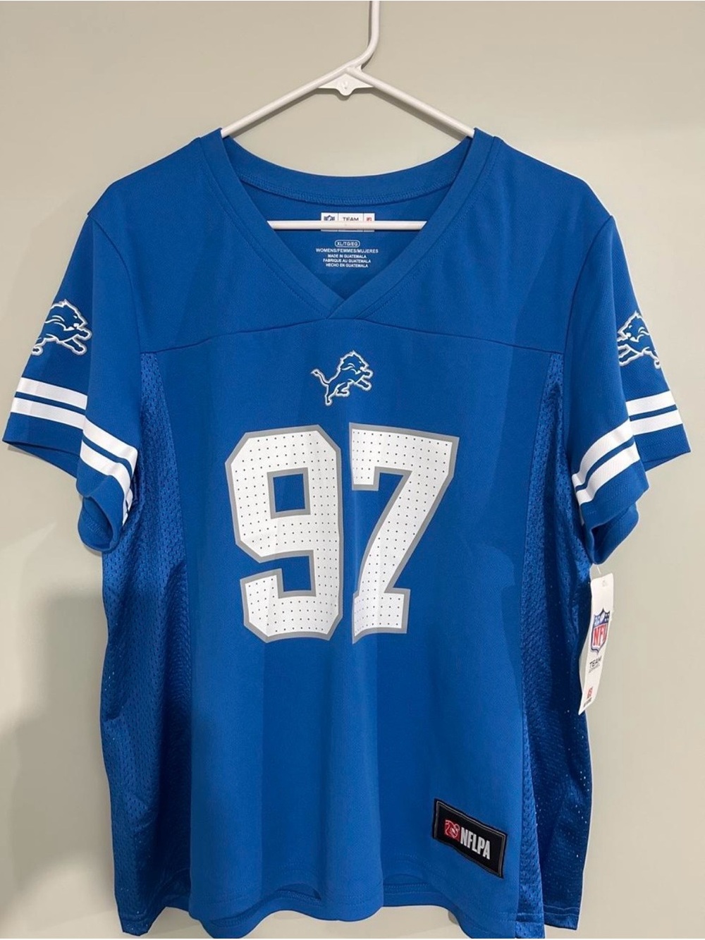 Detroit Lions Women's Blue #97 Football Jersey